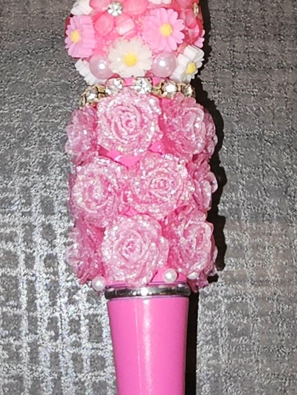 Handcrafted Pen with Crystals/Rhinestones/Other FREE Extra Ink-New - Picture 2 of 5
